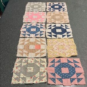 Vintage Feed Sack 1920’s Quilt Squares